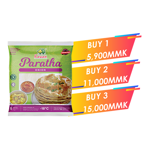 Kawan Onion Paratha Buy 2 with 11,000ks / Buy 3 with 15,000ks