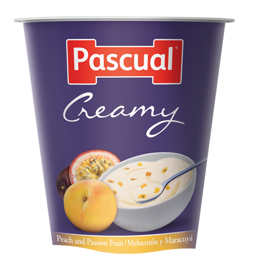 Pascual Thick & Creamy Peach & Passion Fruits 125g Spain
