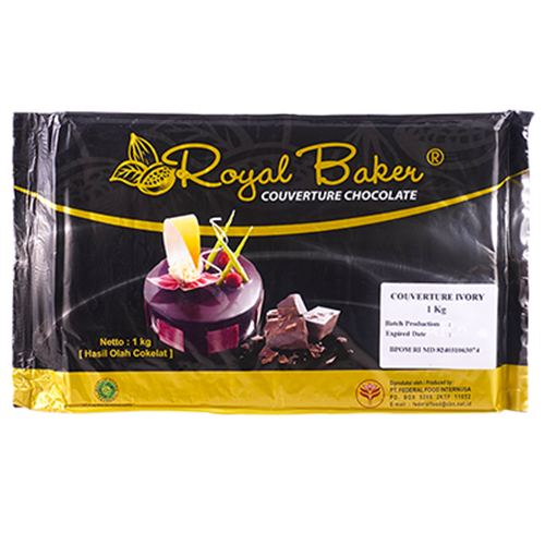 Elmer Royal Baker Couverture Ivory - Dark 1 Kg Indonesia