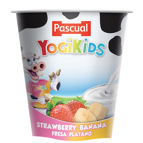 Pascual Yogikids Strawberry Banana 125g Spain