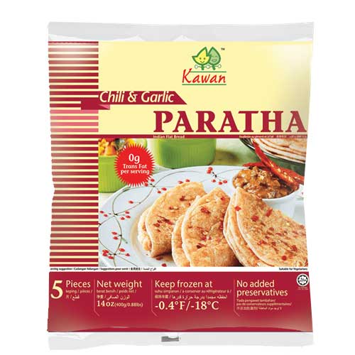 Kawan Chili Garlice Paratha 400g Malaysia ( Buy One Get One )