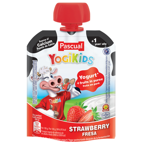 Pascual Yogikids (Pouch) Strawberry 80g Spain